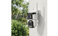 Cellular Triple-Lens Security Camera Motorized Three-Lens Security Camera for Homeowners, Builders, Farmers, Yards, Driveways, Construction Sites, Farms