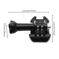 Easy Install PVC Adhesive Camera Adapter Stable Action Camera Mount Bracket Long-Lasting Action Camera Mount Adapter Sturdy for Paddle Boarding, Boating