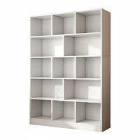 Freestanding Bookcase Solid Wood Multi-Tier Bookshelf Large Capacity Wooden Display Shelf for Students, Study Room, Bedroom