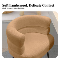 Sumptuous Barrel Chair Soft and Comfortable Vanity Stool Multifunctional