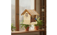 Bird Feeder with Hanging Rope Sturdy Bird House Feeder for Yard, Gardeners