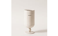 Modern Pedestal Trash Can Stylish Trash Can with Open Top Sleek Stainless Steel Waste Bin Narrow for Kitchen, Living Room, Office
