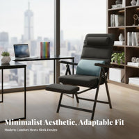 Transformable Lounger Double-purposeUse Design Transformable Armchair Bed Fully Reclining Sturdy Frame for Students