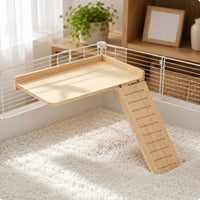 Wooden Ramp Platform Rounded Edges Wooden Pet Platform Non-Slip Surface
