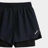Running Shorts Womens 2 in 1 with Phone Pocket for Gym, Quick Dry Moisture Wicking Ice Silk Material, Anti-Exposure Liner for