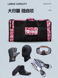 Diving Equipment Bag Camouflage Large Capacity Mesh Storage Net Bag Handheld Fins Storage Waterproof