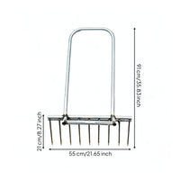 Garlic Fork Cylindrical Handle Garden Gear Upright Frame