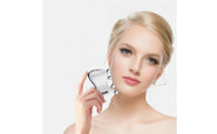 Handheld Face Massager with Rollers EMS Microcurrent Face Roller Warm Facial Massager with Rollers LED for Women, Skin Maintenance Routine