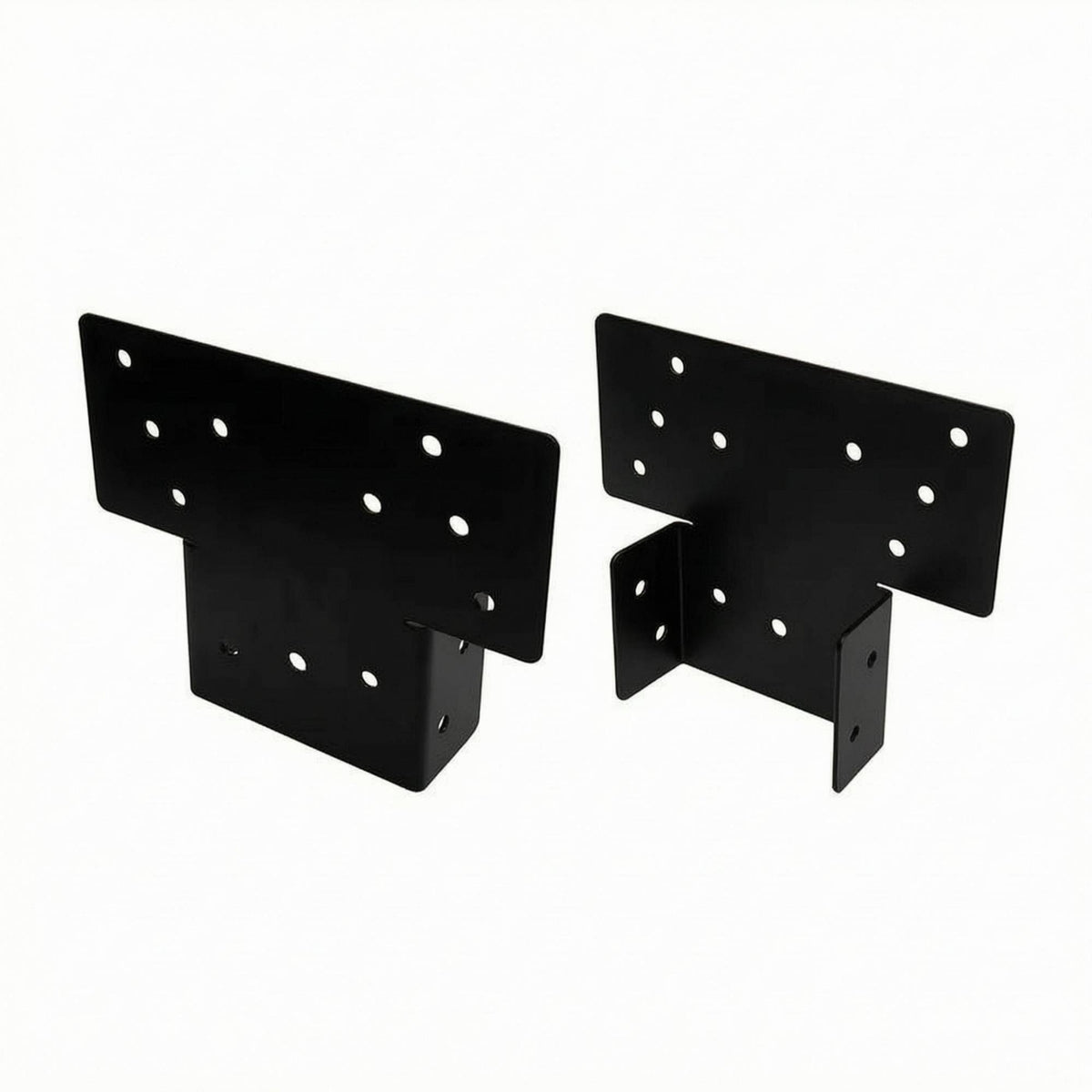 2 Pieces Gazebo Post Bracket Long-Lasting T-Shaped Post Bracket Rust Resistant