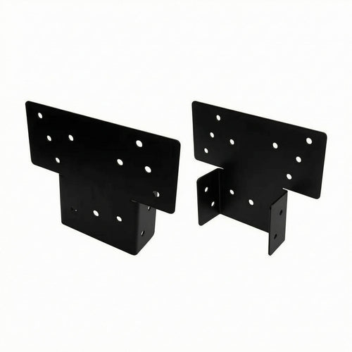 2 Pieces Gazebo Post Bracket Long-Lasting T-Shaped Post Bracket Rust Resistant