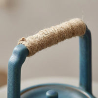 Handmade Ceramic Teapot, Light Luxury Retro Style