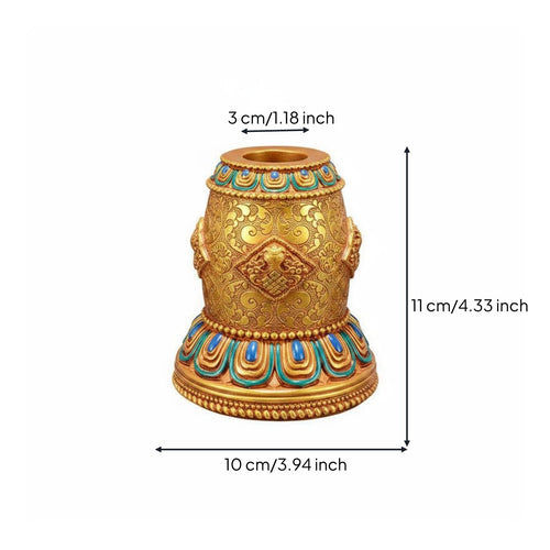 Rotating Display Base Tibetan Design Hand Crank Base Decorative