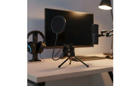 Tripod Sound Input Instrument Stand Foldable Sound Input Instrument Plosive Screen Stand Universal Desktop Mic Tripod for Podcasters
