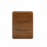hardwood Wood Construction 3-Drawer Nightstand Nordic Design Bedside Table Fully Assembled Bedroom Furnishing Minimalist aesthetic for Apartment Dwellers, Homeowners, Dorm Room, Home Office, Hallway, Nursery