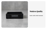 Wheeled container with Lid utilitarian industrial design Organization sturdyDuty for Basement
