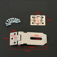 Stainless Steel Door Lock Hasp, Protected Cabinet Drawer Latch, sturdyDuty Security Latch for Home, Office, Garage