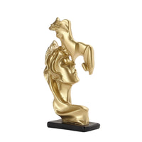 Romantic Figure Sculpture Elegant Decorative Statue Sleek for Bookshelf, Office