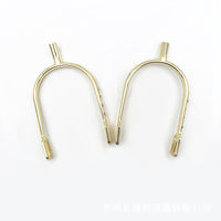 Crystal-Decorated Metal Spurs in Gold or Silver, Model SP6107ZR, for Riding