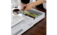 Large Capacity Drawer Knock Box Easy to Clean Espresso Knock Box Drawer Space Saving Espresso Grounds Disposal Bin Removable Bar for Baristas, Cafe