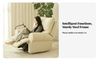 Electric Massage Rocking Chair Rocking Motion Single Sofa Storage Pocket Universal Serial Bus Port Charging Port for Seniors