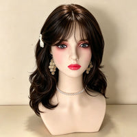 Simulation Makeup Mannequin Head Short Style 40cm with Hair Display