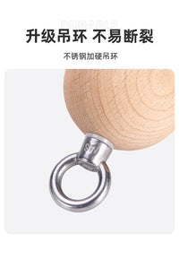 攀岩指力训练握力器榉木防滑引体向上训练球练臂肌腕力小臂力量球