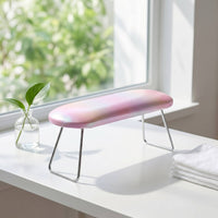 Nail Hand Rest with Metal Legs Padded Nail Hand Rest Foldable for Manicurists
