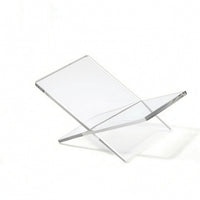 X-Shaped Book Stand Minimalist Acrylic Book Stand Modern for Students, Cooks