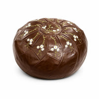 Footstool Round Storage Ottoman Storage Ottoman Zipper Opening