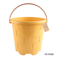 儿童超大号沙滩桶夏天海边沙滩玩具装沙戏水挖沙工具浇花麦秆玩具