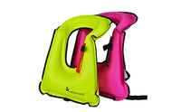 Quick Inflate Inflatable Snorkel Vest Adjustable Straps Inflatable Swim Jacket Bright Colors Water Safety Equipment for Snorkeling