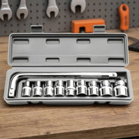 Organized Socket Wrench Kit Portable Ratchet and Socket Set Heavy Duty Ratchet Set Long-Lasting for Mechanics, Auto Repair, Garage