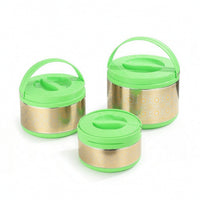 3 Pieces Vacuum Insulated Food Jar Long-Lasting Insulated Lunch Container