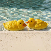Floating Duck Ornament Bright Yellow Duckling Figurine Waterproof for Pool