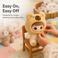 Capybara Headgear 10cm Doll Clothes for Cotton Dolls