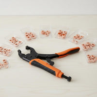 100 Sets Metal Snap Button Set Easy to Install Metal Snap Fasteners Multi-Color Canvas Button Kit for Leather Work