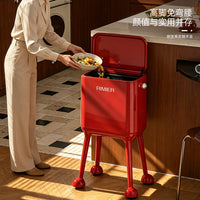 Kitchen Trash Can with Lid, Pedal-Free, Tall, Mobile, Large Capacity, 2026 New Style