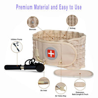 Inflatable Lumbar Support Belt with Air Pump