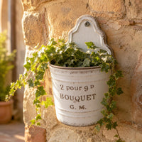 Metal Wall Planter Easy to Install Distressed Wall Planter