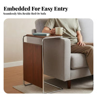 Tripod Side Table two-in-oneUse Indoor Furniture Space-Saving for Bedroom, Homeowners