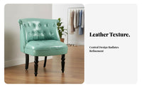 Stateside Country Aesthetic Button-Tufted Wooden Settee Vintage Design Button-Tufted Settee Retro aesthetic Sofa Space Saving for Apartment Dwellers, Business Owners, Interior Designers, Coffee Shop, Retail boutique, Living Room, Office Waiting Area