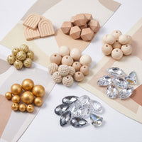 Wooden Bead Suncatcher Kit Diy Crystal Suncatcher Wooden Craft Set for Crafters, Beginners, Window, Porch, Garden