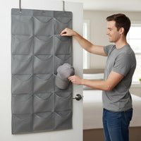Hanging Hat Storage Bag Large Capacity Baseball Cap Organizer Clear Pockets