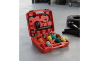 34 Pieces Cooling System Pressure Test Kit Multiple Adapters for Mechanics