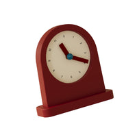 Desktop Clock with Arch Top Freestanding Silent Clock with Round Dial for Desk