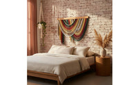 Rope Tassel Hanging Soft Touch Boho Woven Tapestry House Decoration for Bedroom, Entryway