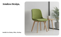 Upholstered Four-Legged Chair Nordic Design Dining Seat Ergonomic for Study Room