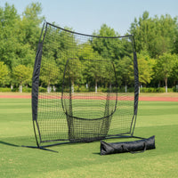 Baseball Rebounder Weather-Resistant Net-Resistant Baseball Pitchback Net Easy Setup for Coaches, Backyard, Indoor Training