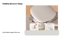 Armless Vanity Stool Comfortable rotating Chair Rolling casters for Students, Teens