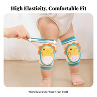 Shock-Absorbing Baby Crawling Knee Pads Breathable Material Anti-Slip Toddler Kneepads Lightweight & Flexible for Toddlers, Playtime